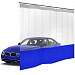 Шторы ПВХ для автомойки с окном, цвет синий 1м³.